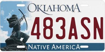 OK license plate 483ASN