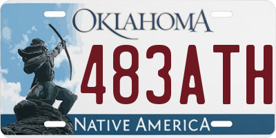 OK license plate 483ATH