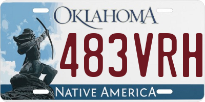 OK license plate 483VRH