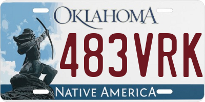 OK license plate 483VRK
