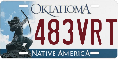 OK license plate 483VRT