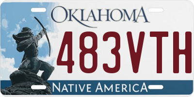 OK license plate 483VTH