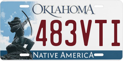 OK license plate 483VTI