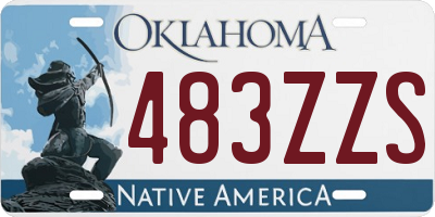 OK license plate 483ZZS