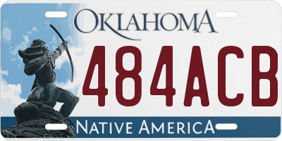 OK license plate 484ACB