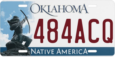 OK license plate 484ACQ