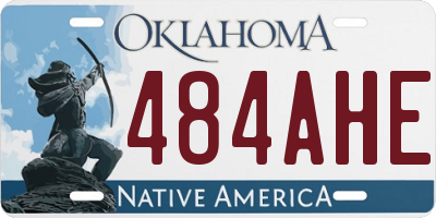 OK license plate 484AHE