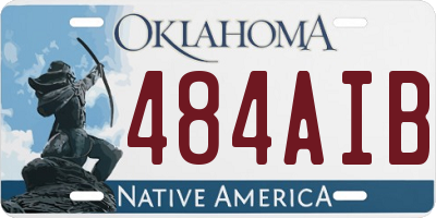 OK license plate 484AIB