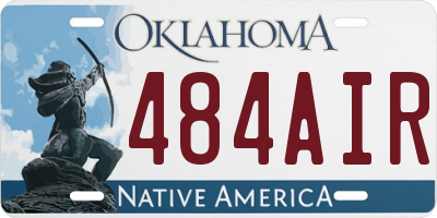 OK license plate 484AIR