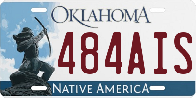 OK license plate 484AIS