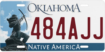 OK license plate 484AJJ