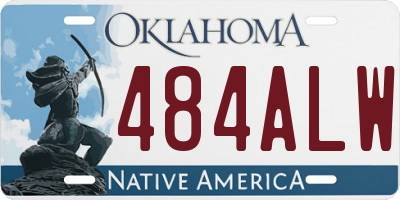 OK license plate 484ALW