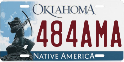 OK license plate 484AMA
