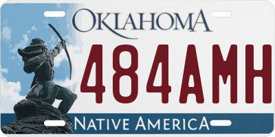 OK license plate 484AMH