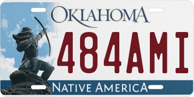 OK license plate 484AMI