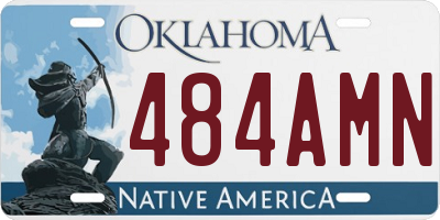 OK license plate 484AMN