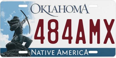 OK license plate 484AMX