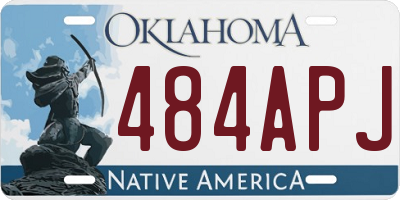 OK license plate 484APJ