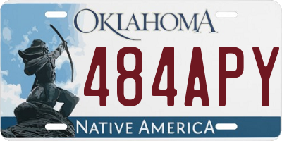 OK license plate 484APY