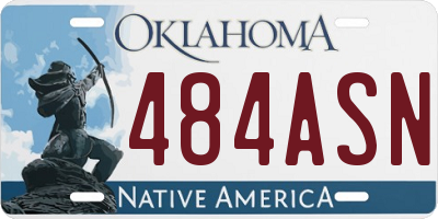 OK license plate 484ASN