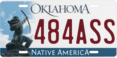 OK license plate 484ASS