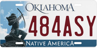OK license plate 484ASY