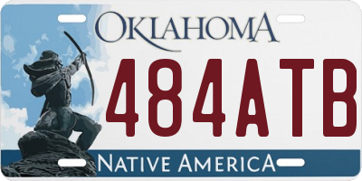 OK license plate 484ATB
