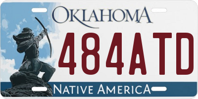 OK license plate 484ATD