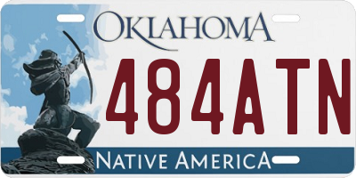 OK license plate 484ATN