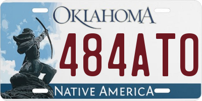 OK license plate 484ATO