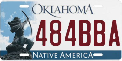 OK license plate 484BBA