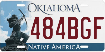 OK license plate 484BGF