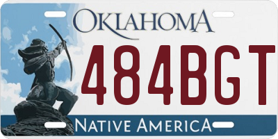 OK license plate 484BGT