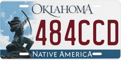 OK license plate 484CCD