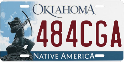 OK license plate 484CGA