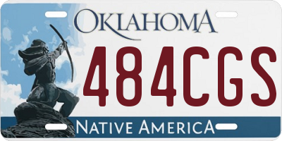 OK license plate 484CGS