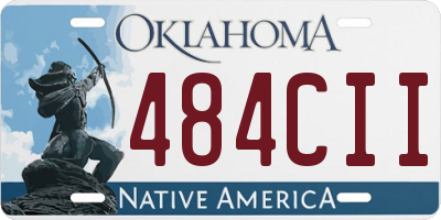 OK license plate 484CII