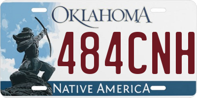 OK license plate 484CNH