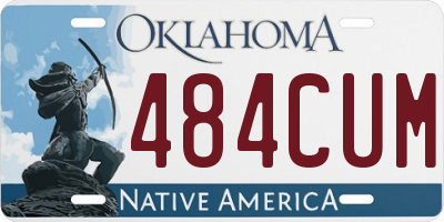 OK license plate 484CUM