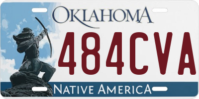 OK license plate 484CVA