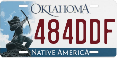 OK license plate 484DDF