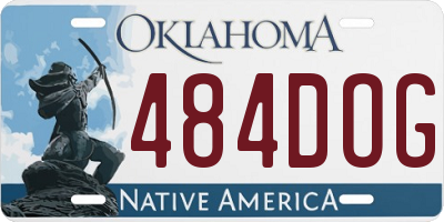 OK license plate 484DOG