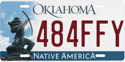 OK license plate 484FFY