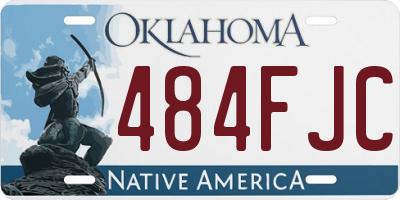 OK license plate 484FJC