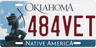 OK license plate 484VET