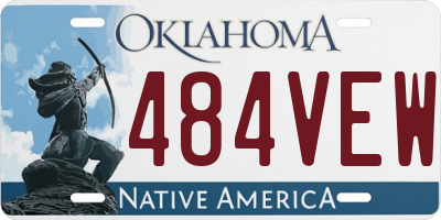 OK license plate 484VEW