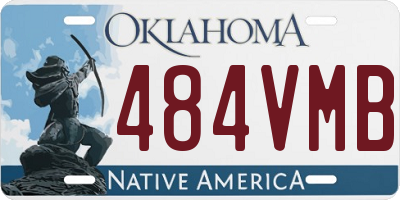 OK license plate 484VMB