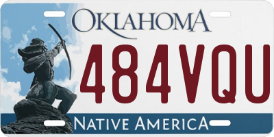 OK license plate 484VQU