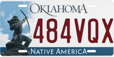 OK license plate 484VQX
