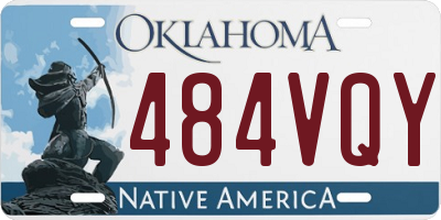 OK license plate 484VQY